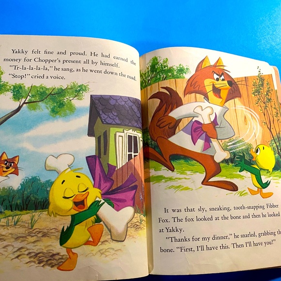 YOGI BEAR VTG 1962 A LITTLE GOLDEN BOOK YAKKY DOODLE AND CHOPPER HANNA-BARBERA - Picture 9 of 13